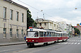 Tatra-T3SUCS #419-420 3-го маршрута на улице Полтавский шлях возле улицы Ярославской