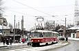 Tatra-T3SUCS #419-420 3-го маршрута на улице Москалевской в районе улицы Валерьяновской