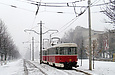 Tatra-T3SUCS #419-420 3-го маршрута на улице Полтавский шлях в районе улицы Холодногорской