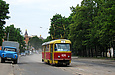 Tatra-T3SU #424 1-го маршрута на улице Котлова