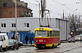 Tatra-T3SU #424 20-го маршрута в Рогатинском проезде