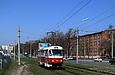 Tatra-T3SUCS #424 20-го маршрута на улице Клочковской в районе улицы Близнюковской