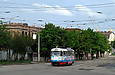 Tatra-T3SUCS #424 20-го маршрута на улице Большой Панасовской возле улицы Котляра