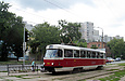 Tatra-T3SUCS #424 20-го маршрута на улице Клочковской в районе Сосновой горки