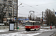 Tatra-T3SUCS #424 20-го маршрута на улице Клочковской в районе улицы Кузнецкой