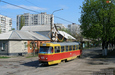 Tatra-T3SU #425 27-го маршрута на пересечении улиц Полевой и Днепровской