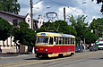 Tatra-T3SU #425 7-го маршрута на улице Москалёвской в районе улицы Cвет Шахтёра
