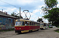 Tatra-T3SU #425 и КТМ-19КТ #3109 6-го маршрута на РК "Новосёловка"