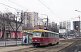Tatra-T3SU #426 20-го маршрута на улице Клочковской подъезжает к остановке "Сосновая горка"