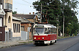 Tatra-T3SUCS #426 27-го маршрута на улице Гольдберговской в районе Рыбасовского переулка