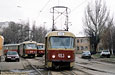 Tatra-T3SU #453, #426 и #3021-3022 в Лосевском переулке, возле бывшего Ленинского депо