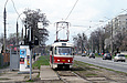 Tatra-T3M #453 8-го маршрута на проспекте Героев Сталинграда перед поворотом на улицу Морозова