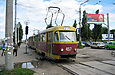 Tatra-T3SU #457-458 27-го маршрута на улице Академика Павлова возле улицы Амурской
