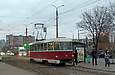 Tatra-T3SUCS #461 27-го маршрута на улице Академика Павлова возле одноименной станции метро