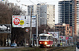 Tatra-T3SU #465 20-го маршрута на улице Клочковской в районе Сосновой горки