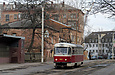 Tatra-T3SU #465 20-го маршрута на улице Большой Панасовской в районе Резниковского переулка
