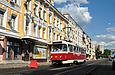 Tatra-T3-ВПСт #465 6-го маршрута на Московском проспекте в районе Слесарного переулка