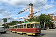 Tatra-T3SU #465-466 3-го маршрута на перекрестке улиц Полтавский шлях и Маршала Конева