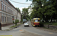 Tatra-T3SU #467-468 15-го маршрута на Харьковской набережной возле пересечения с Гражданской улицей