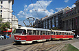Tatra-T3SU #467-468 3-го маршрута на площади Розы Люксембург