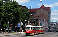 Tatra-T3SU #467-468 3-го маршрута на улице Полтавский шлях между улицами Энгельса и Ярославской