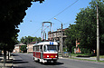 Tatra-T3M #467 20-го маршрута на улице Москалевской между улицами Рыбасовской и Гольдберговской
