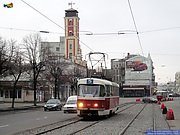 Tatra-T3M #467 5-го маршрута на улице Полтавский шлях в районе площади Национальной гвардии
