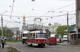 Tatra-T3M #467 6-го маршрута на улице Грековской в районе улицы Воскресенской