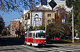 Tatra-T3M #467 20-го маршрута на улице Большой Панасовской в районе Лосевского переулка