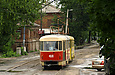 Tatra-T3SU #467-468 3-го маршрута в Рыбасовском переулке