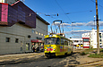 Tatra-T3SU #468 8-го маршрута на конечной станции "602 микрорайон"