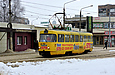 Tatra-T3SU #468 6-го маршрута на конечной станции "602 микрорайон"