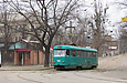 Tatra-T3SU #469 7-го маршрута в Рыбасовском переулке перед улицей 1-й Конной Армии