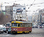 Tatra-T3SU #469 7-го маршрута поворачивает с улицы Полтавский шлях на Красноармейскую улицу