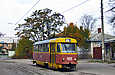 Tatra-T3SU #469 7-го маршрута на конечной станции "Новосёловка"