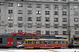 Tatra-T3SU #469 7-го маршрута прибывает на конечную станцию "Южный вокзал"