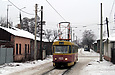 Tatra-T3SU #469 7-го маршрута на улице Сухаревской разворачивается на конечной станции "Новоселовка"
