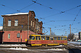 Tatra-T3SU #469 7-го маршрута на перекрестке улицы Октябрьской Революции и улицы Кривомазовской