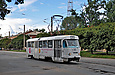 Tatra-T3SU #471 20-го маршрута на улице Октябрьской Революции в районе улицы Свет Шахтера