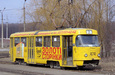 Tatra-T3SU #474 2-го маршрута на конечной станции "Проспект Победы"