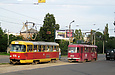 Tatra-T3SU #476 и #3056 1-го маршрута на улице Котлова