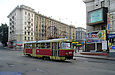 Tatra-T3SU #479 7-го маршрута поворачивает с площади Розы Люксембург на улицу Университетскую