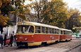 Tatra-T3SU #481-482 2-го маршрута на площади Восстания на остановке "Конный рынок"