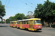 Tatra-T3SU #481-482 3-го маршрута на улице Конева возле улицы Малогончаровской