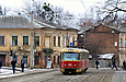 Tatra-T3SU #481-482 3-го маршрута на Грековской улице в районе Ващенковского переулка