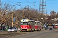 Tatra-T3SU #481-482 3-го маршрута на улице Октябрьской Революции перед Основянским мостом