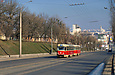 Tatra-T3SU #481-482 3-го маршрута на улице Полтавский Шлях в районе улицы Володарского