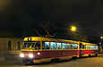 Tatra-T3SU #481-482 3-го маршрута на улице Грековской возле перекрестка с переулком Ващенковским