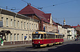 Tatra-T3SU #481-482 3-го маршрута на улице Полтавский Шлях возле перекрестка с улицей Дмитриевской