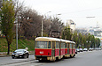 Tatra-T3SU #481-482 3-го маршрута на улие Полтавский шлях в районе улицы Володарского
